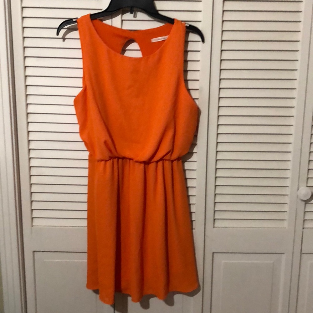 Orange cute game day dress